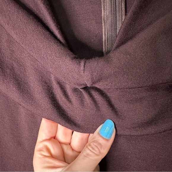 SALVATORE FERRAGMO Purple Wool Mini Dress - Picture 4 of 7